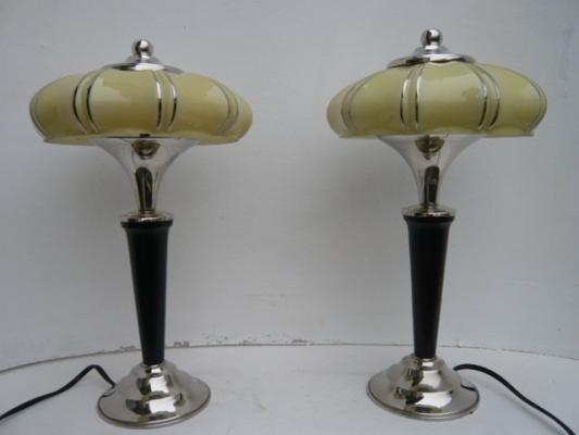 paire de lampes champignon