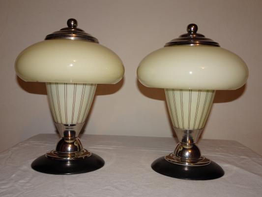 paire de lampes champignon