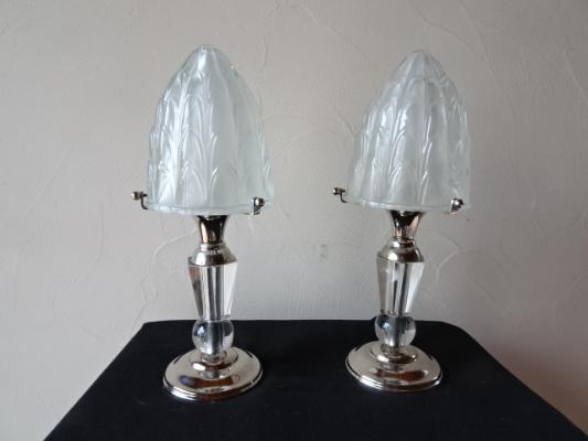 paire de lampes de chevet